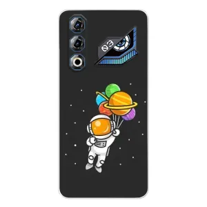 Силиконовый Чехол с принтом "Космонавты" на ZTE Nubia Neo 3 GT (Космонавт с шариками)