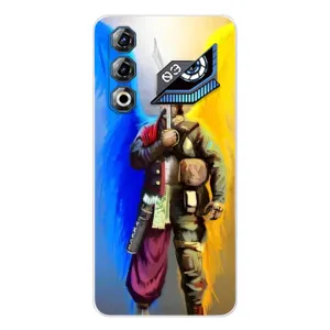 Чехол с картинкой (Патриотический КОЗАК) на ZTE Nubia Neo 3 GT (Козак с крыльями)