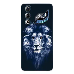 Чехол с картинкой на ZTE Nubia Neo 3 GT (Лев - синий)