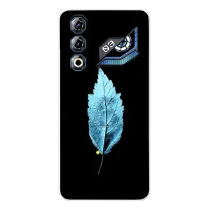 Чохол з картинками на чорному фоні для ZTE Nubia Neo 3 GT (Листя)