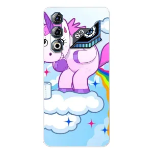 Чехол Unicorn на ZTE Nubia Neo 3 GT (Радуга единорожка)