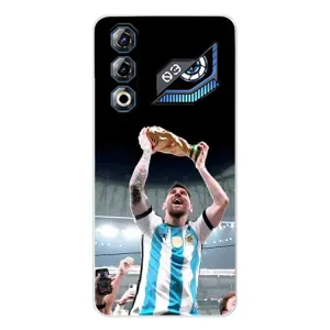 Чехлы Лео Месси Аргентина для ZTE Nubia Neo 3 GT (Счастливый Месси)