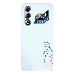 Чехлы (Знак сердечка) на ZTE Nubia Neo 3 GT (Сердце на голубом)