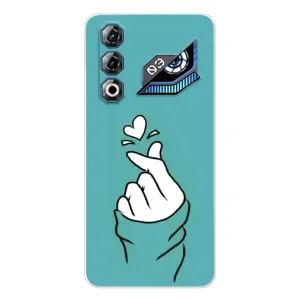 Чехлы (Знак сердечка) на ZTE Nubia Neo 3 GT (Сердечко на бирюзовом)