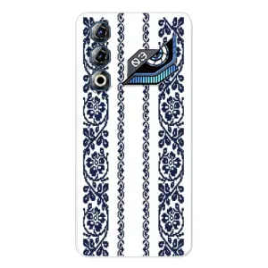 Силиконовый Чехол на ZTE Nubia Neo 3 GT с картинкой Вышиванки (Синяя вышиванка)