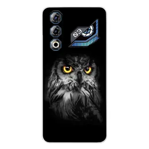 Чехлы с принтом СОВЫ для ZTE Nubia Neo 3 GT (Сова на чёрном)