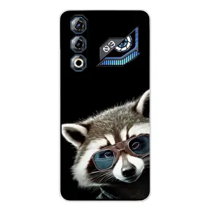 Силиконовый Чехол с Енотами на ZTE Nubia Neo 3 GT (Стильный Енот)