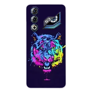 Силиконовый бампер с картинкой животных для ZTE Nubia Neo 3 GT (Тигр-Арт)