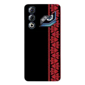 Силиконовый Чехол на ZTE Nubia Neo 3 GT с картинкой Вышиванки (Вышиванка на черном)