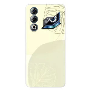 Чехол цветочный дизайн для ZTE Nubia Neo 3 GT (Зелёный фон)