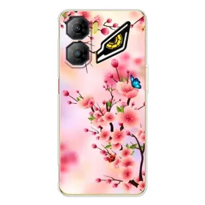 Чехол с принтом САКУРЫ на ZTE Nubia Neo 3 (Бабочки на сакуре)