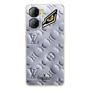 Текстурный Чехол Louis Vuitton для ЗТЕ Нюбия Нео 3 (Белый ЛВ)