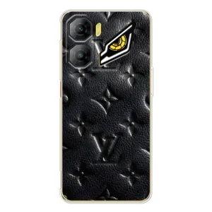 Текстурный Чехол Louis Vuitton для ЗТЕ Нюбия Нео 3 (Черный ЛВ)