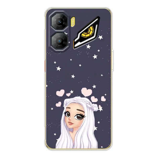 Чехол с рисунком «Девушка и сердечки» для ZTE Nubia Neo 3 Чехол с рисунком «Девушка и сердечки» для ZTE Nubia Neo 3