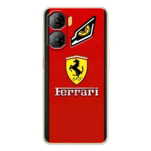Силіконовий бампер з картинкою машини на ZTE Nubia Neo 3 (Ferrari Logo)
