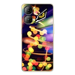 Чехол Новогодняя Елка на ZTE Nubia Neo 3 (Гирлянды)