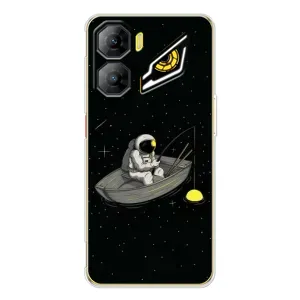 Силиконовый Чехол с принтом "Космонавты" на ZTE Nubia Neo 3 (Космонавт на рыбалке)