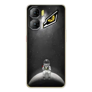 Силиконовый Чехол с принтом "Космонавты" на ZTE Nubia Neo 3 (Космонавт романтик)