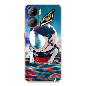 Силиконовый Чехол с принтом "Космонавты" на ZTE Nubia Neo 3 (Космонавт в воде)
