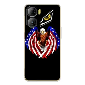 Чехол Флаг USA для ZTE Nubia Neo 3 (Крылья США)
