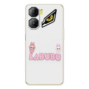 Чехол с принтом Лабубу для ZTE Nubia Neo 3 (Логотип Лабубу)