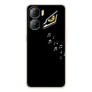 Чехол с картинками на черном фоне для ZTE Nubia Neo 3 (Ноты)