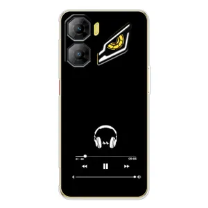 Чехол с картинками на черном фоне для ZTE Nubia Neo 3 (Плеер)