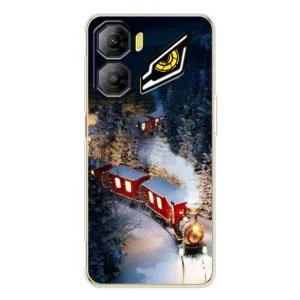 Силиконовый бампер на рождество для ZTE Nubia Neo 3 (Поезд)