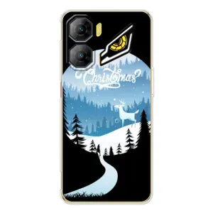 Силиконовый бампер на рождество для ZTE Nubia Neo 3 (Рождественский Олень)