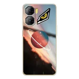 Чехол (ТПУ) с планетами на ZTE Nubia Neo 3 (Сатурн)
