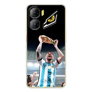 Чехлы Лео Месси Аргентина для ZTE Nubia Neo 3 (Счастливый Месси)