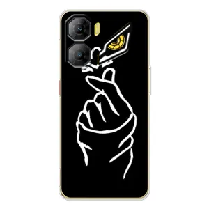 Чехлы (Знак сердечка) на ZTE Nubia Neo 3 (Сердце на черном)