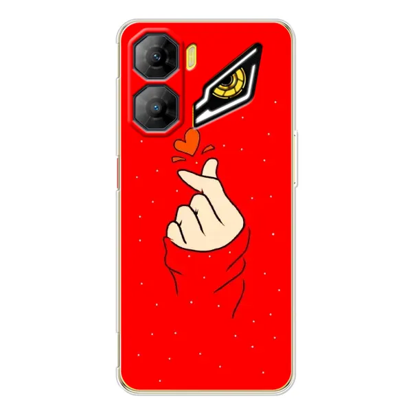 Чехол с рисунком «Сердце на красном» для ZTE Nubia Neo 3 Чехол с рисунком «Сердце на красном» для ZTE Nubia Neo 3
