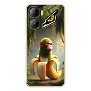 Чехол с мемами тралалело тралала для ZTE Nubia Neo 3 (Шимпанзини бананини)