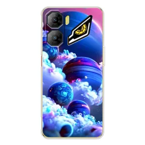 Чехлы КОСМОС для ZTE Nubia Neo 3 (Синие планеты)