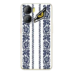 Силиконовый Чехол на ZTE Nubia Neo 3 с картинкой Вышиванки (Синяя вышиванка)