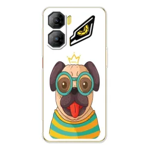 Бампер для ZTE Nubia Neo 3 с картинкой "Песики" (Собака Король)