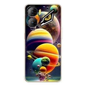 Чехол (ТПУ) с планетами на ZTE Nubia Neo 3 (Солнечна система)