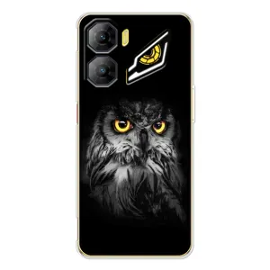Чехлы с принтом СОВЫ для ZTE Nubia Neo 3 (Сова на чёрном)