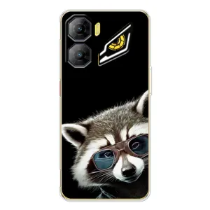 Силиконовый Чехол с Енотами на ZTE Nubia Neo 3 (Стильный Енот)