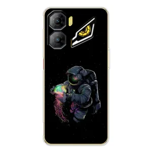 Силиконовый Чехол с принтом "Космонавты" на ZTE Nubia Neo 3 (В руках земля)