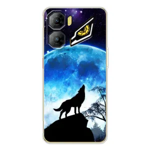 Чехол с Волком на ZTE Nubia Neo 3 (Воет на луну)