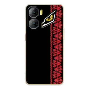 Силиконовый Чехол на ZTE Nubia Neo 3 с картинкой Вышиванки (Вышиванка на черном)