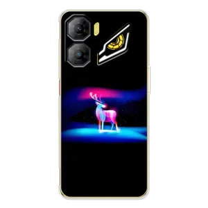 Силиконовый бампер с картинкой животных для ZTE Nubia Neo 3 (Яркий олень)