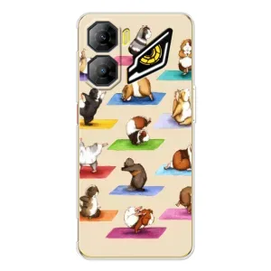 Чехол с Прикольным принтом на ZTE Nubia Neo 3 (Ёга свинок)