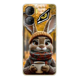 Печатный чехол «Зверята с кофе» для ZTE Nubia Neo 3 (Зайчик с кофе)
