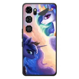 Чехол Unicorn на ZTE Nubia Neo 5 GT 5G (Единорожки на тучках)