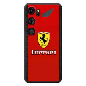Силиконовый бампер с картинкой машины на ZTE Nubia Neo 5 GT 5G (Ferrari Logo)