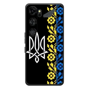 Силиконовый Чехол на ZTE Nubia Neo 5 GT 5G (Герб и вышыванка)