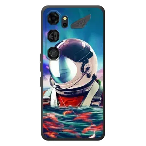 Силиконовый Чехол с принтом "Космонавты" на ZTE Nubia Neo 5 GT 5G (Космонавт в воде)